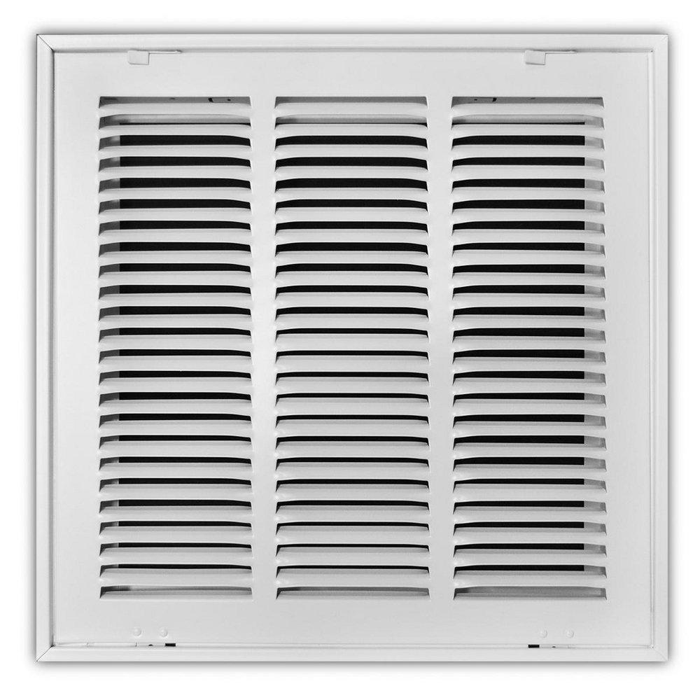 14 x 12 in. Stamped Steel Return Air Filter Grille in White image number 0