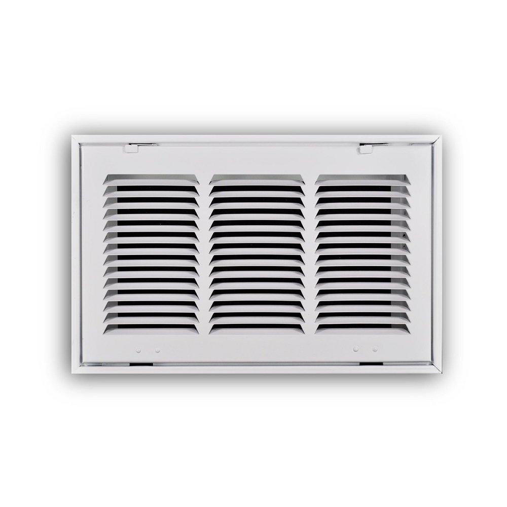 14 x 8 in. Stamped Steel Return Air Filter Grille in White image number 0