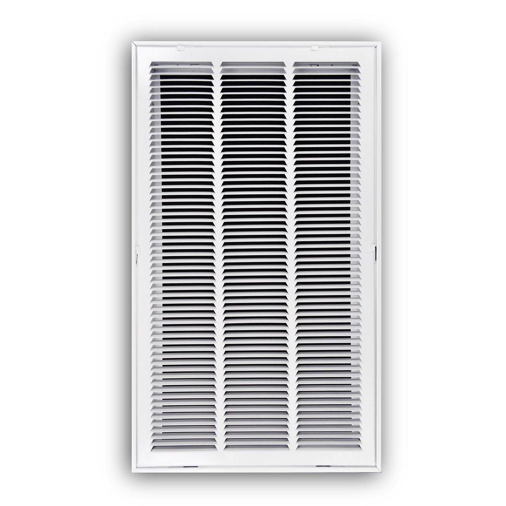 16 x 30 in. Stamped Steel Return Air Filter Grille in White image number 0