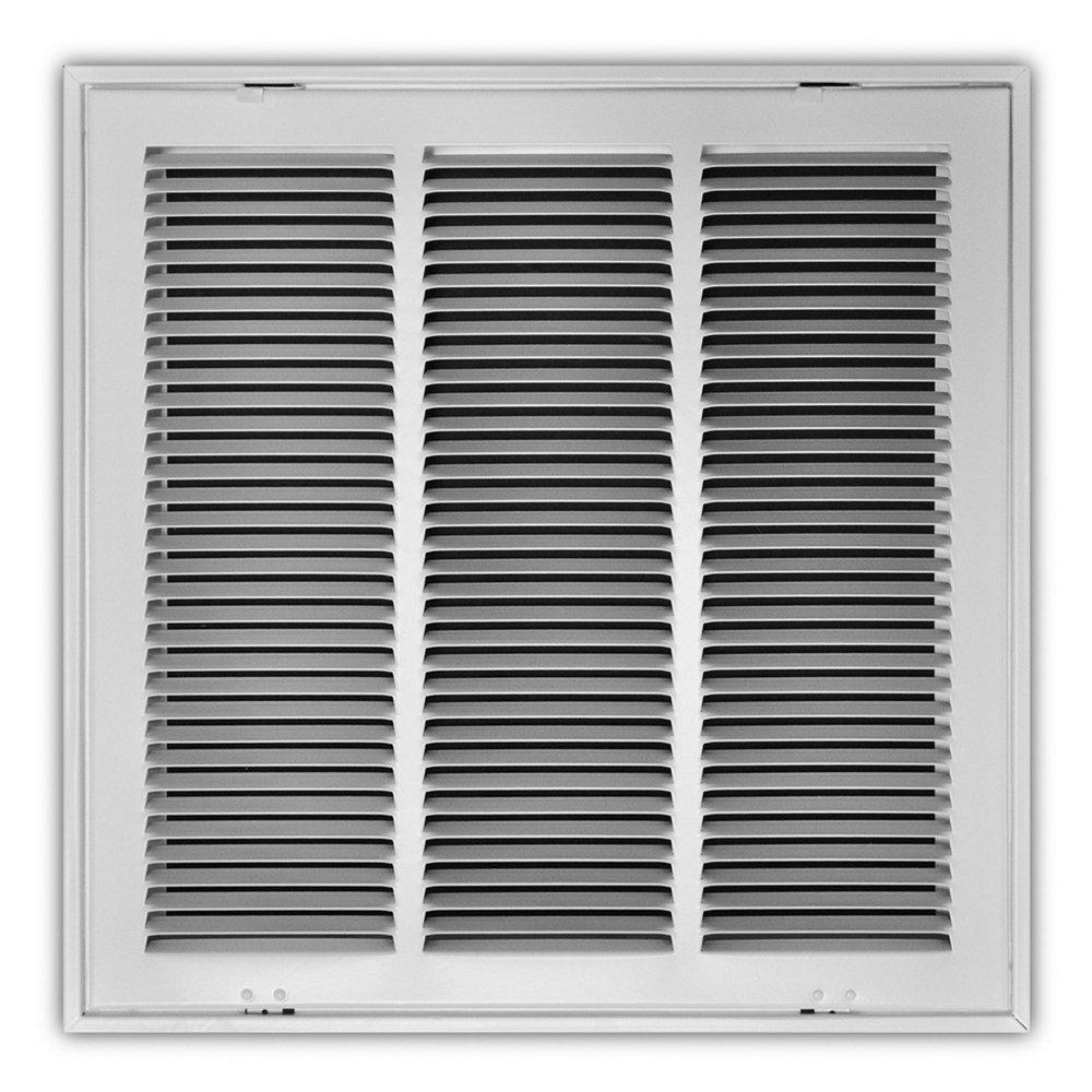 18 x 18 in. Stamped Steel Return Air Filter Grille in White image number 0