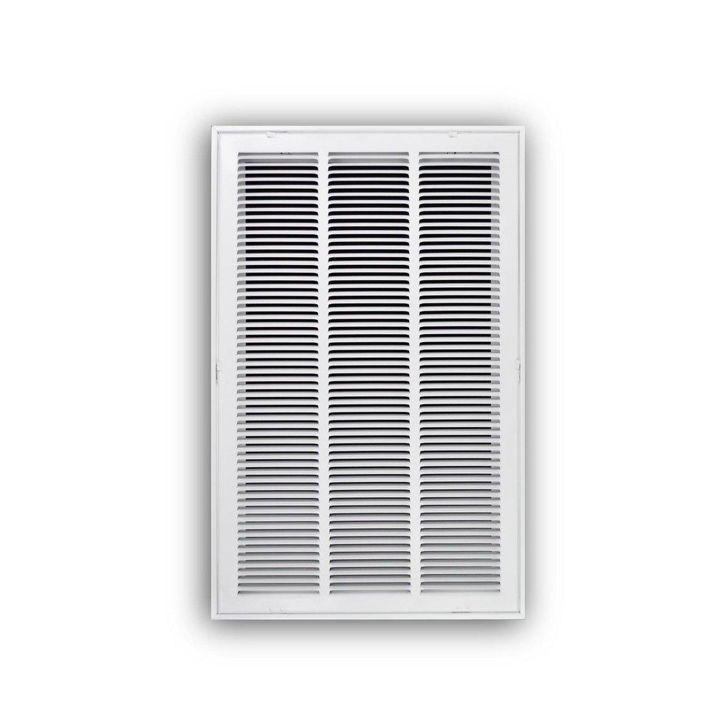 18 x 30 in. Stamped Steel Return Air Filter Grille in White image number 0