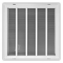 20 x 20 in. Stamped Steel Return Air Filter Grille in White