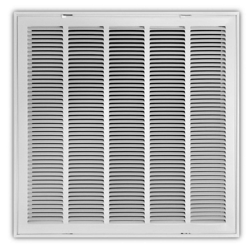 22 x 22 in. Stamped Steel Return Air Filter Grille in White image number 0