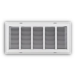 24 x 10 in. Stamped Steel Return Air Filter Grille in White