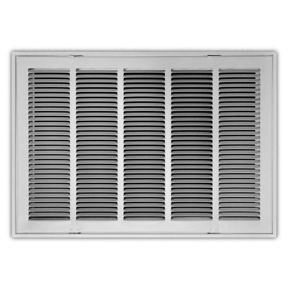 24 x 16 in. Stamped Steel Return Air Filter Grille in White image number 0