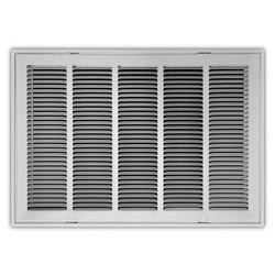 24 x 16 in. Stamped Steel Return Air Filter Grille in White