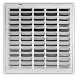 24 x 24 in. Stamped Steel Return Air Filter Grille in White
