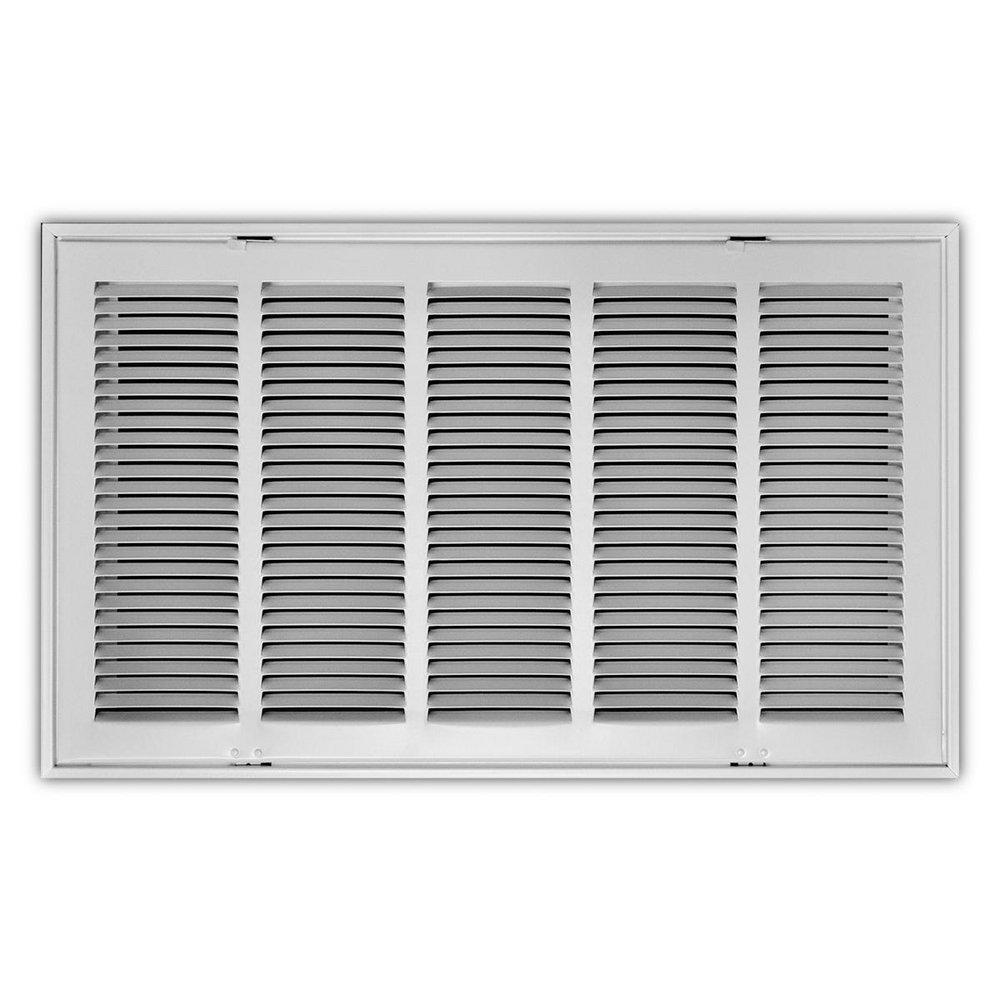 25 x 14 in. Stamped Steel Return Air Filter Grille in White image number 0