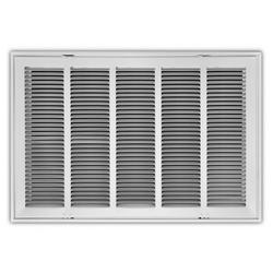 25 x 16 in. Stamped Steel Return Air Filter Grille in White