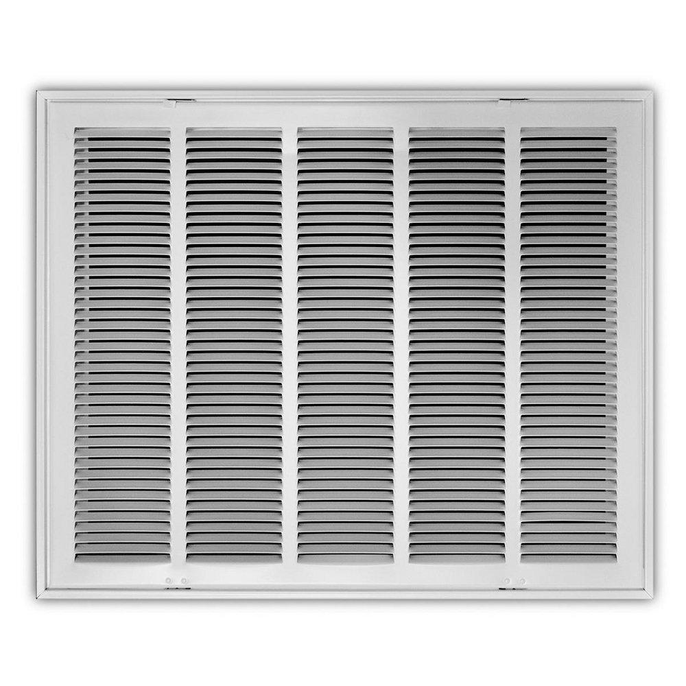 25 x 20 in. Stamped Steel Return Air Filter Grille in White image number 0
