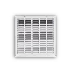 25 x 25 in. Stamped Steel Return Air Filter Grille in White