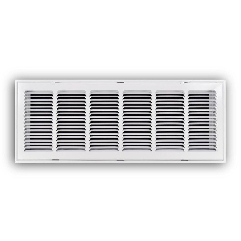 30 x 12 in. Stamped Steel Return Air Filter Grille in White image number 0