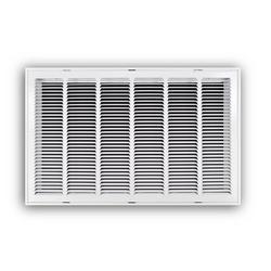 30 x 24 in. Stamped Steel Return Air Filter Grille in White