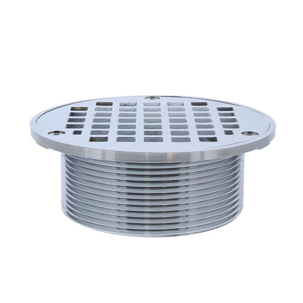 Jones Stephens Chrome Plated 3-1/2 in. IPS Metal Round Strainer 