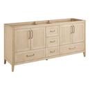 72 in. Floor Mount Vanity in Natural Bamboo with Carrara Marble image number 6