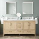 72 in. Floor Mount Vanity in Natural Bamboo with Carrara Marble image number 8