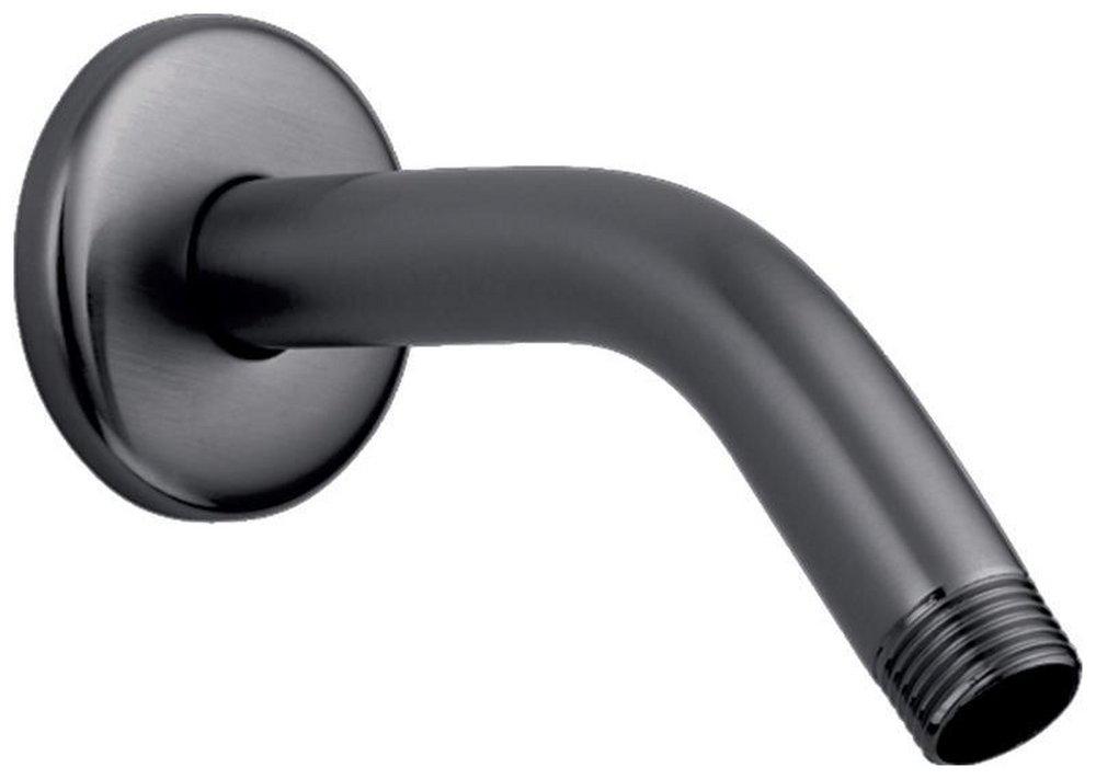 SHOWERARM STANDARD 6 IN BRUSHED BLACK CHROME 