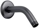 SHOWERARM STANDARD 6 IN BRUSHED BLACK CHROME 
