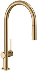 TALIS N HIGHARC KITCHEN FAUCET O-STYLE 2-SPRAY PULL-DOWN 1.75 GPM IN BRUSHED BRONZE 
