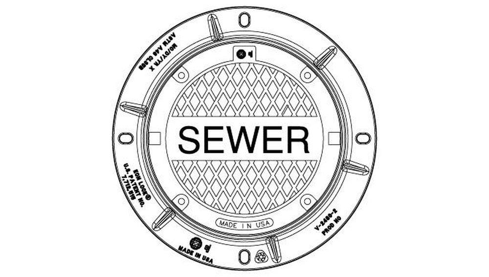 V2480 FR/V2480-1 WT SEWER COVER 