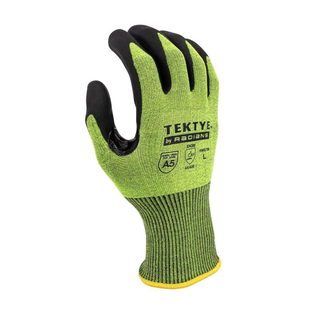 RADIANS RWG755 TEKTYE A5 REINFORCED THUMB WORK GLOVE 