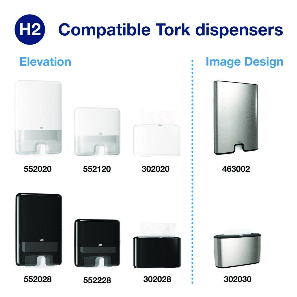 Premium H2 Compressed Multifold Hand Towel in White, 200 Sheets (Case of 12) 