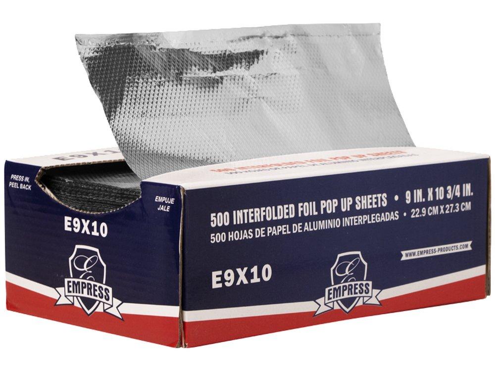 9 in. x 10-3/4 in. Aluminum Foil Sheets (500 Per Case) image number 0