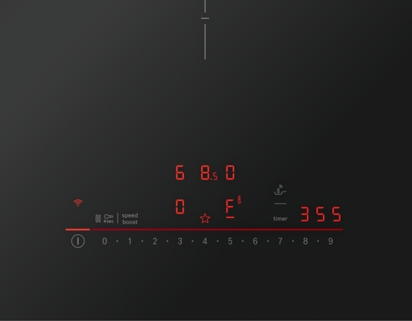 36 in. Induction Cooktop in Black with 5 Elements 