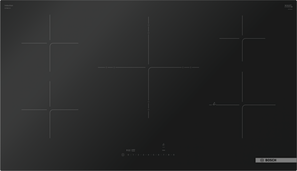 36 in. Induction Cooktop in Black with 5 Elements 