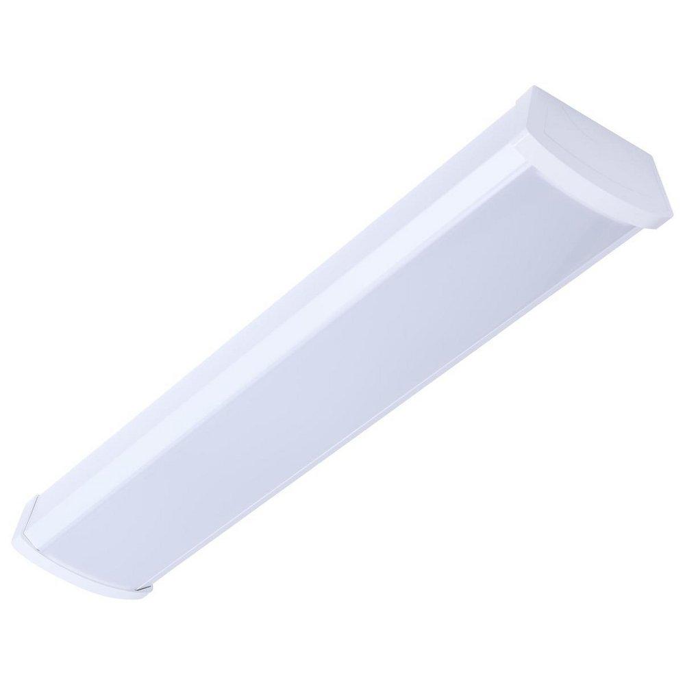 20W 2' Ceiling Wrap Flush Mount Ceiling Fixture in White 