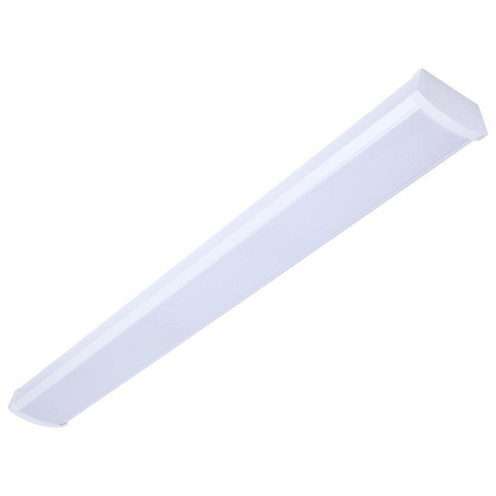 39W 1-Light 4' Ceiling Wrap Flush Mount Ceiling Fixture in White 
