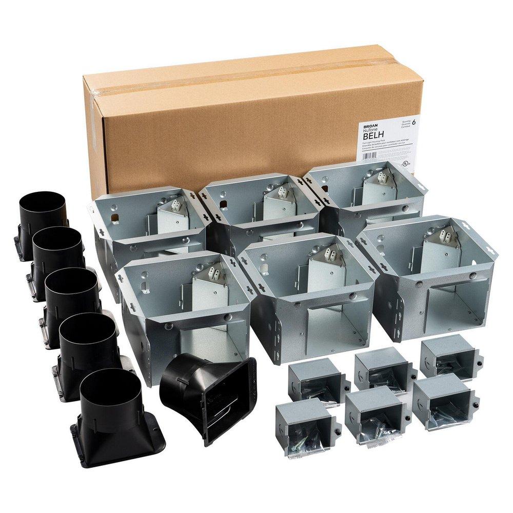 BROAN-NUTONE ROOMSIDE SERIES ENERGY STAR CERTIFIED - FAN/LIGHT HOUSING PACK - 6 