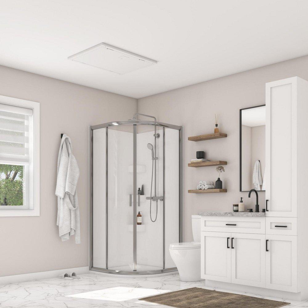 BROAN ONE 150 CFM ENERGY RECOVERY VENTILATOR ERV HARDWIRED INTERIOR DOOR/TRIM 