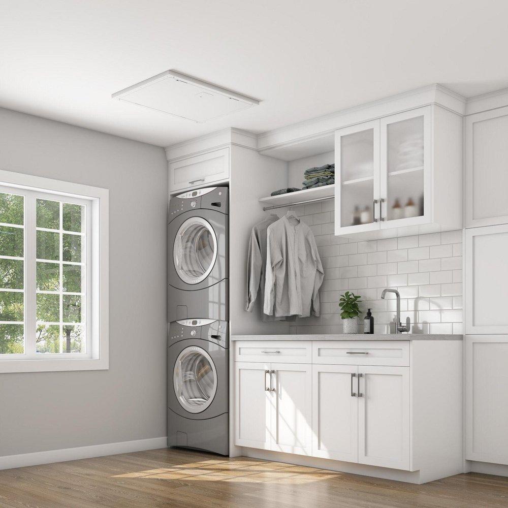 BROAN ONE 150 CFM ENERGY RECOVERY VENTILATOR ERV HARDWIRED INTERIOR DOOR/TRIM 