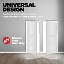 MAVEN HALL/CLOSET KNOB W/ ROUND ROSE IN SATIN NICKEL 