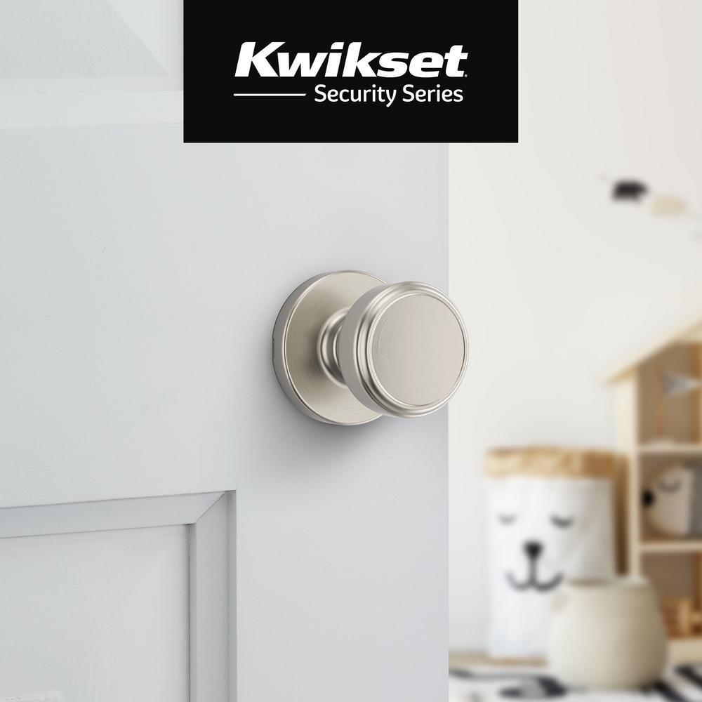 MAVEN HALL/CLOSET KNOB W/ ROUND ROSE IN SATIN NICKEL 
