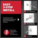 Smartkey Rectangle Deadbolt in Satin Brass 