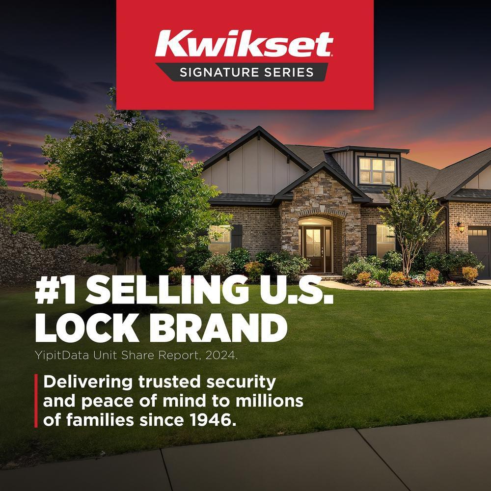 Smartkey Rectangle Deadbolt in Satin Brass 