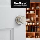 Half Dummy Round Door Knob with Round Rose in Satin Nickel 