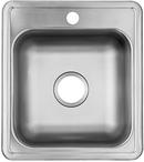 17 x 19 in. Stainless Steel Single Bowl Drop-in Kitchen Sink