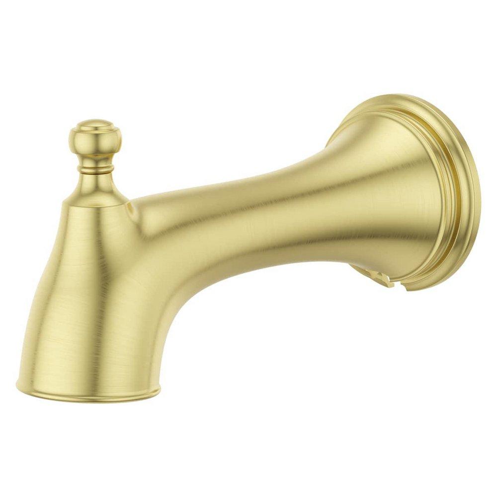 Traditional Tub Spout with Diverter in Brushed Gold 