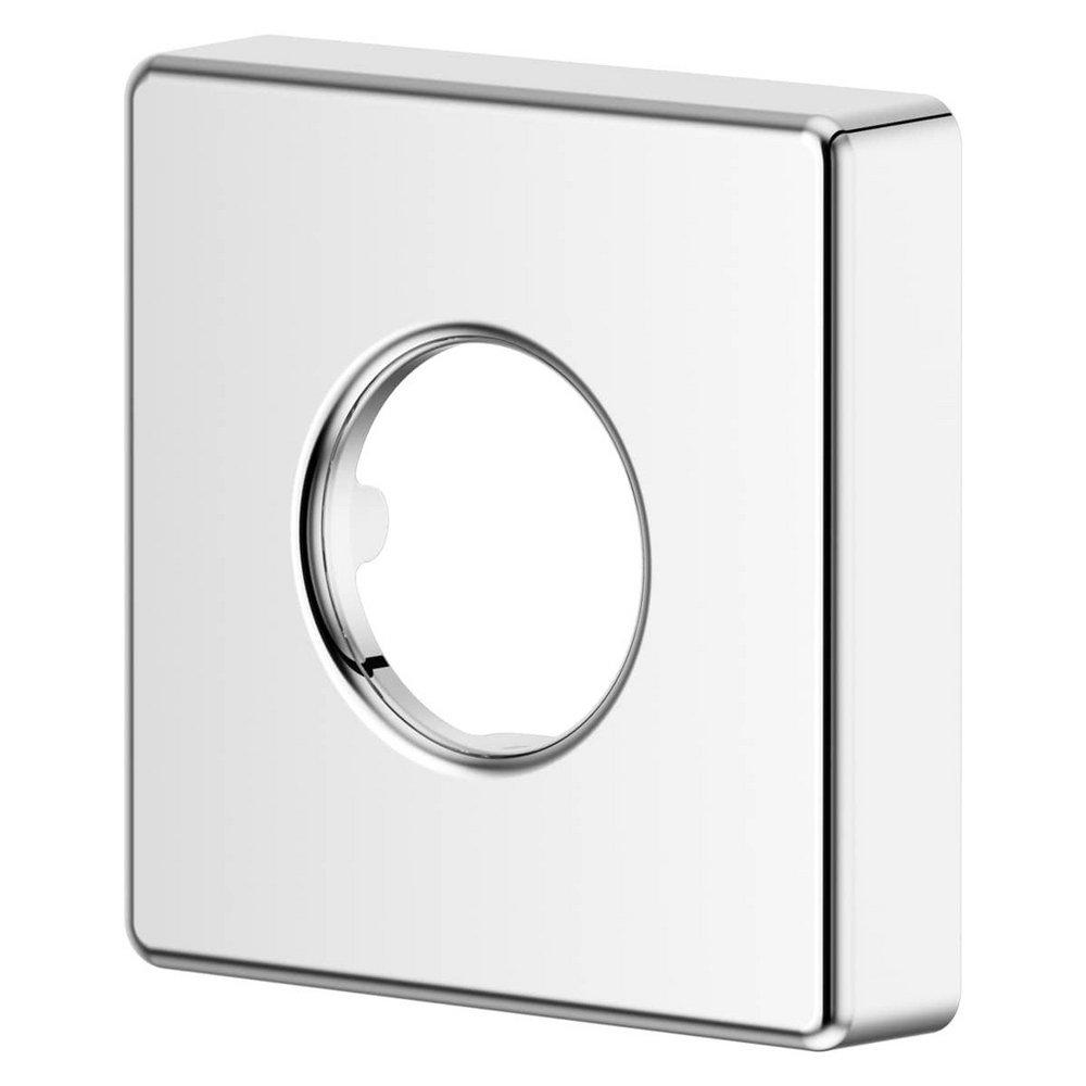 Square Shower Arm Flange in Polished Chrome 