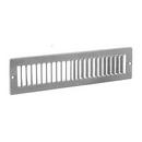 2-way 2 x 14 in. Toe Space Grille Residential in Golden Sand and in Bright White Steel