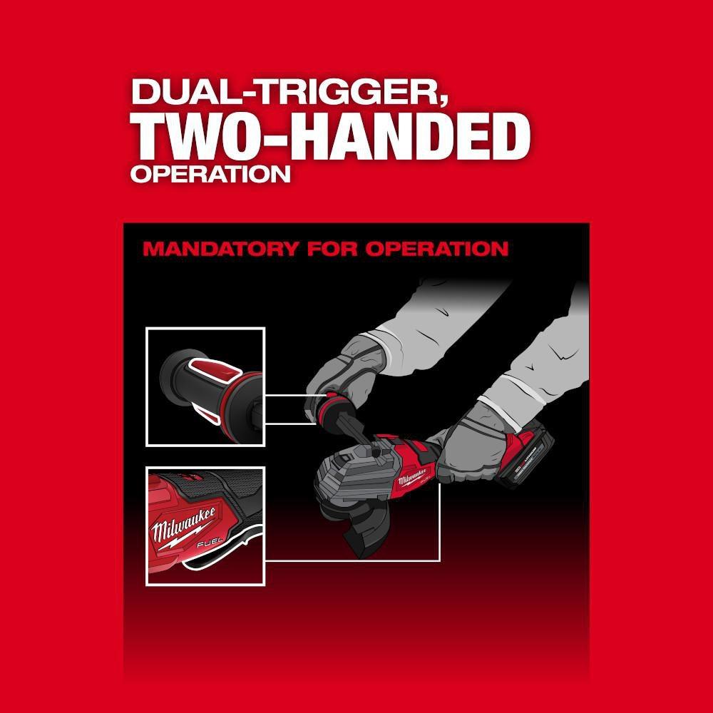 M18 FUEL 4-1/2-5 DUAL-TRIGGER BRAKING GRINDER TOOL ONLY 