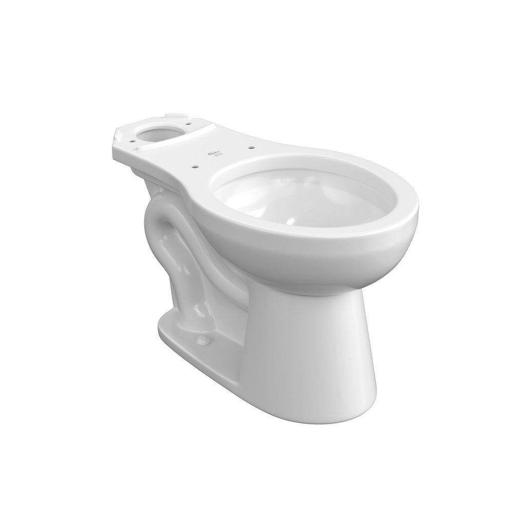 16-1/8 in. Round Toilet Bowl in White 