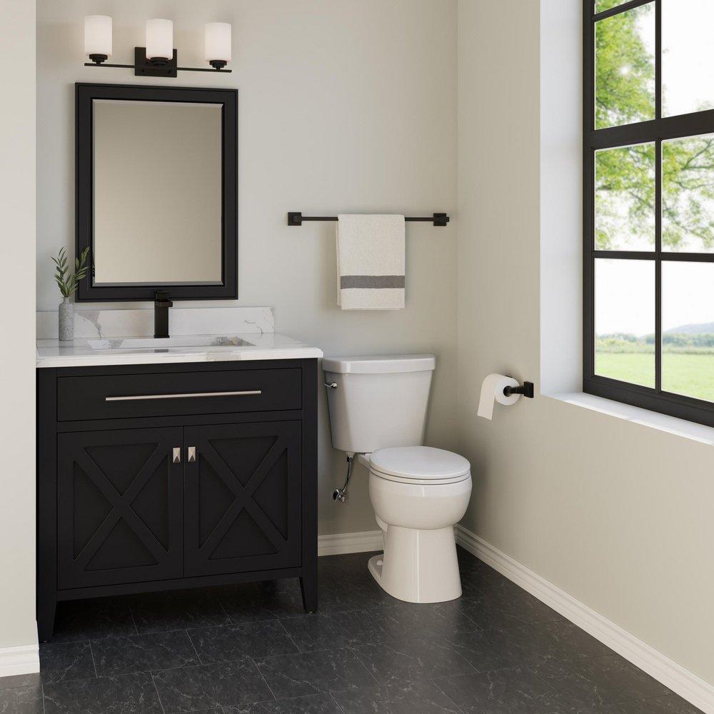 Comfort Height Round Toilet Bowl in White 