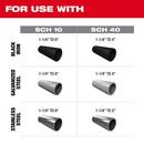 RINGER&trade; Roll Groover for 1-1/4 in. - 4 in. Sch 10/40, 6 in. Sch 10 
