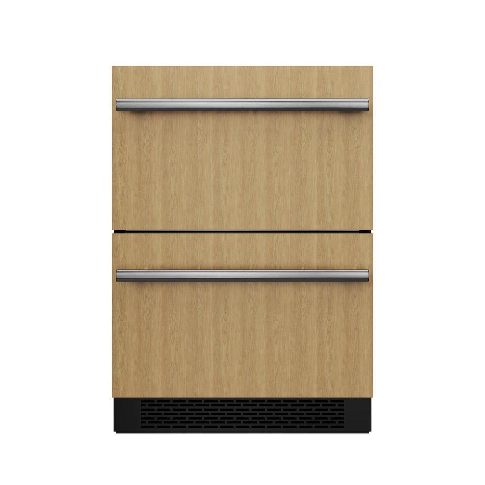 CCY AVALLON 5.3 CU FT 24 UNDERCOUNTER PANEL READY DUAL DRAWER REFRIGERATOR 