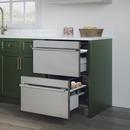 24 in. Undercounter Dual Drawer Refrigerator in Stainless Steel 