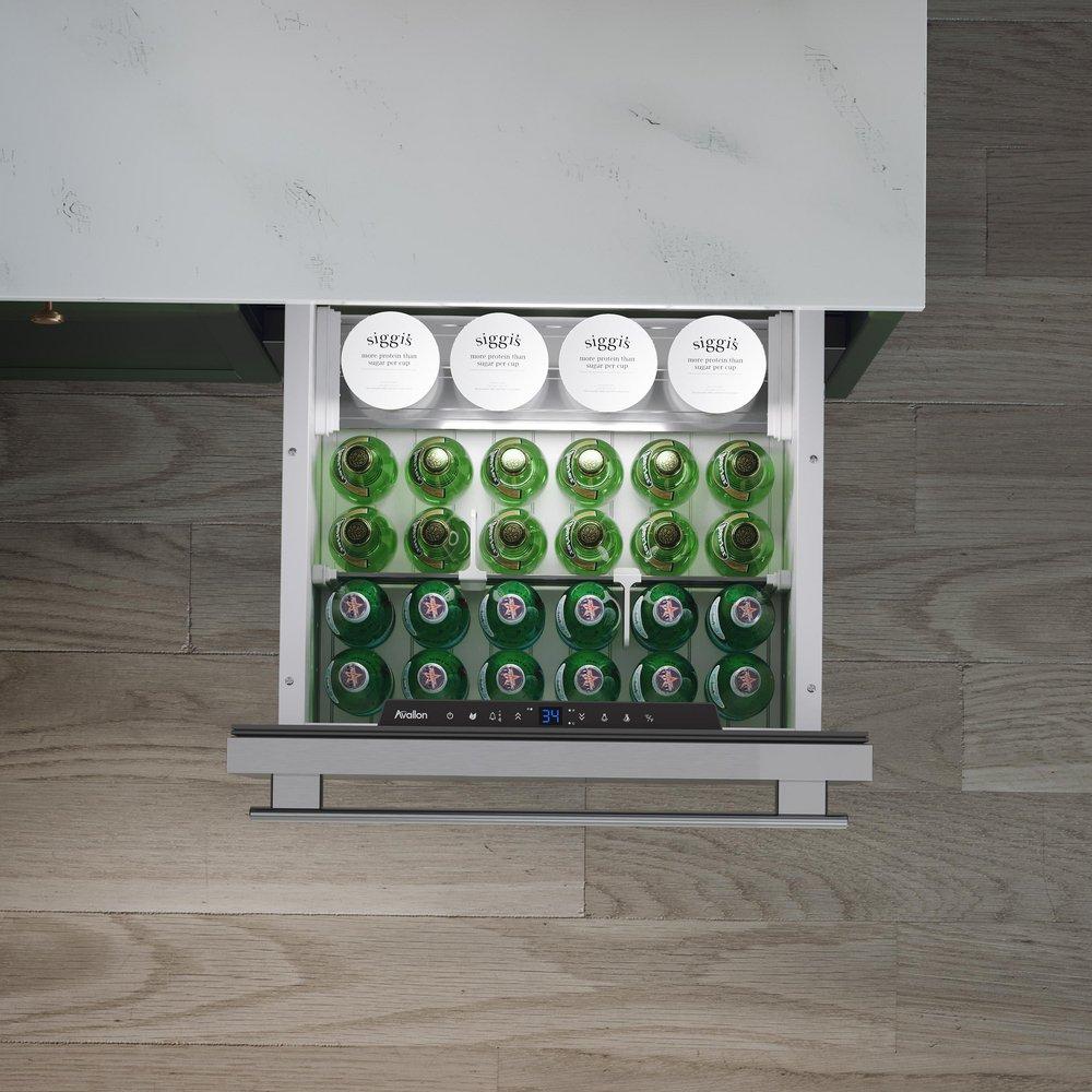 24 in. Undercounter Dual Drawer Refrigerator in Stainless Steel 